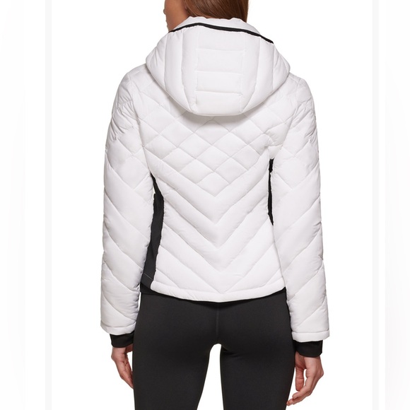 Calvin Klein New Womens white & black puffer Jacket size M - Picture 2 of 11